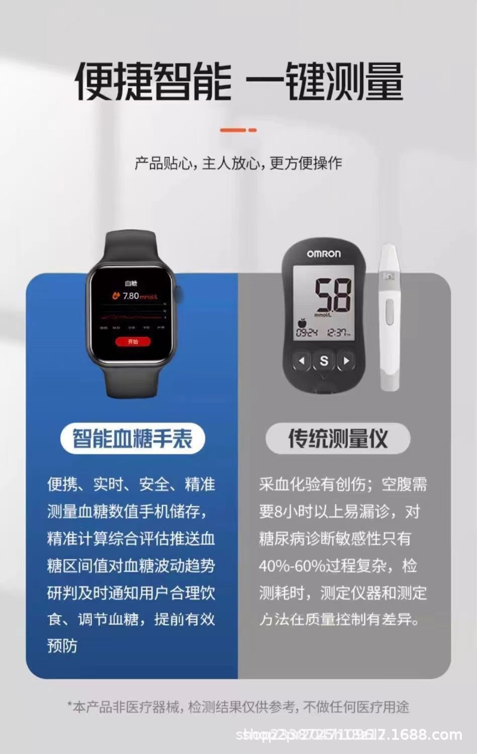 Huaqiangbei New Non-Invasive Needle-Free Blood Glucose and Blood Pressure Smart Watch with Uric Acid, Heart Rate, and Sleep Monitoring - Dropshipping Available