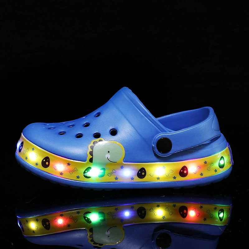 Летние детские пляжные дышащие нескользящие сланцы в стиле Crocs