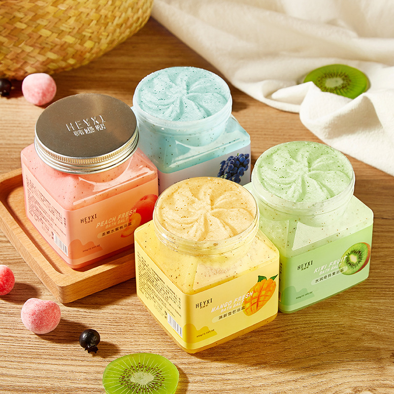 Heyxi Korean Fruit Scented Bath Salt for Back, Feet, Hands, Foot Bath Salt, Bath Salt, Body Scrub to Remove Dead Skin Heyxi Korean Fruit Scented Bath Salt for Back, Feet, Hands, Foot Bath Salt, Bath Salt, Body Scrub to Remove Dead Skin
