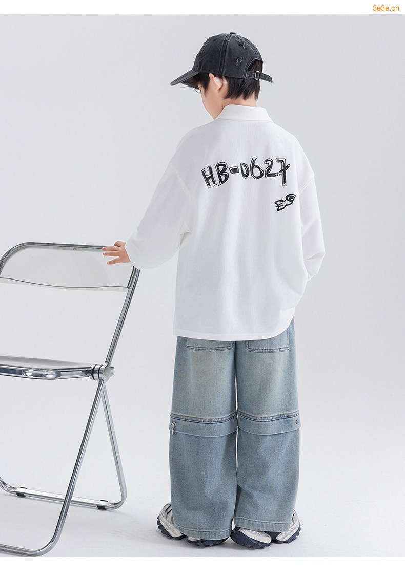 Kinder Jeans Cargohose Aus Denim Für Mädchen Bequeme Passform_voghion.com