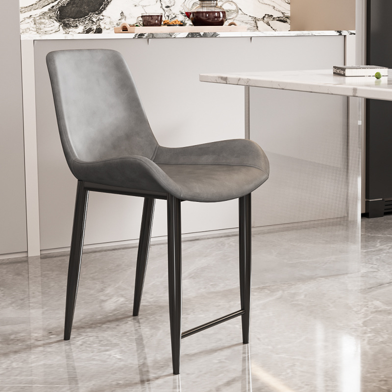 Home Restaurant Seats, Light Luxury High-Legged Dining Chairs, Hotel Island Chairs, Economical Backrest Chairs, Suitable for Various Seat Heights