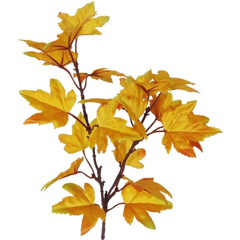 Artificial otoño hoja de arce arreglo de flores accesorios centro comercial Meichen decoración del hogar Festival de la cosecha Acción de Gracias simulación Maple Leaf