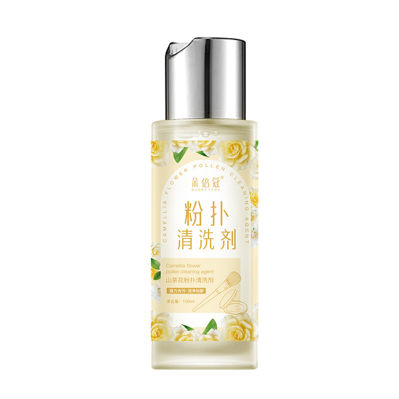 Cleaner, brush, cosmetic sponge, detergent, spray, mousse