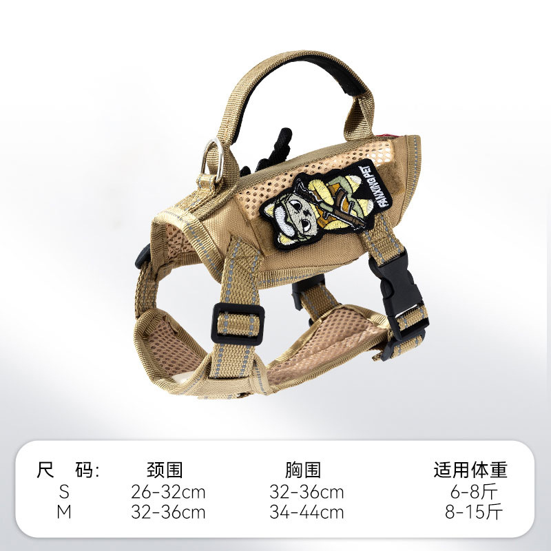 Gato transfronterizo al aire libre ligero táctico correa para el pecho correa para el pecho anti-liberación cuerda para caminar gato correa para mascotas