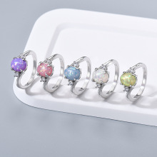 澳宝戒指跨境wish热卖爆款新品欧美风个性澳宝仿真钻石戒指女指环