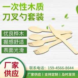 刀叉勺套装;木质工艺品;牙签、牙线