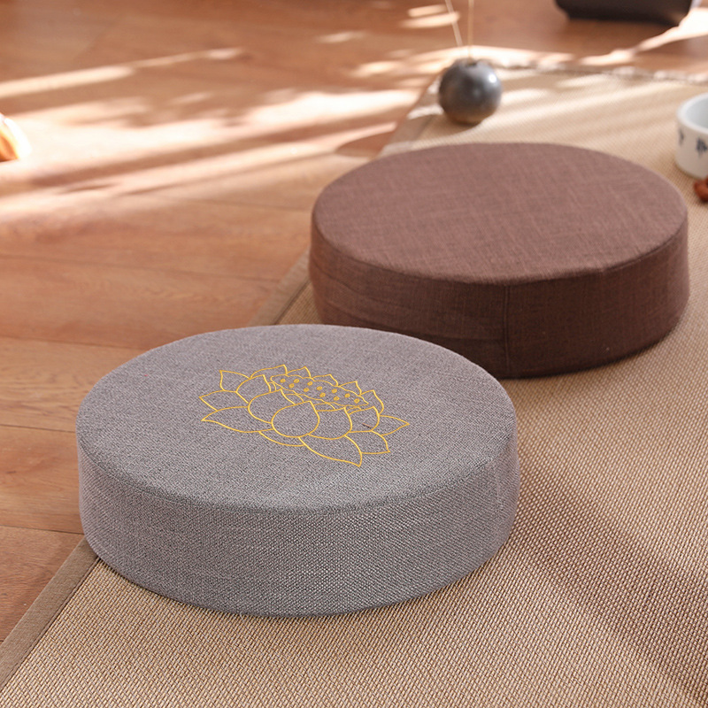 打坐垫禅修垫跪拜榻榻米飘窗静坐垫国学茶道拜佛礼拜圆形垫子