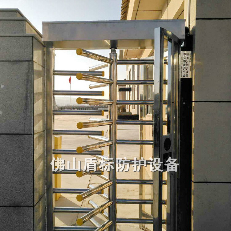 Watching Overview Single Door Full-height Three-wing Rotating Gate Prison AB Door Roller Scributing Channel Rotating Gate Community Access Control Machine