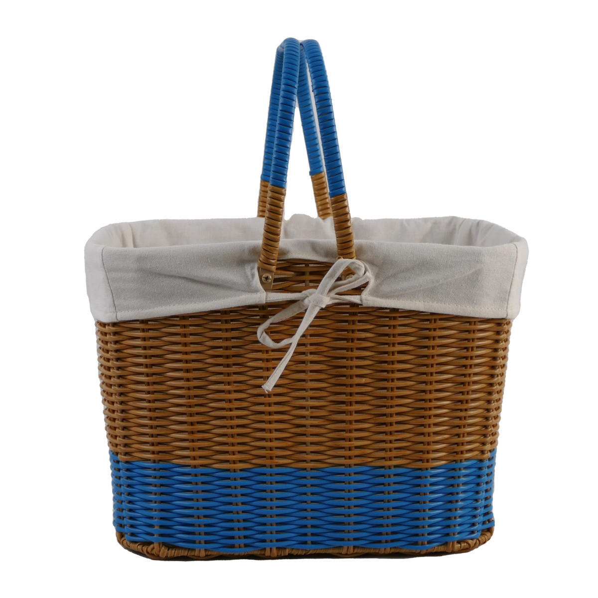 Cesta de plástico tejido cesta de baño cesta de almacenamiento de huevos cesta de compras portátil cesta de verduras cesta de picnic mango