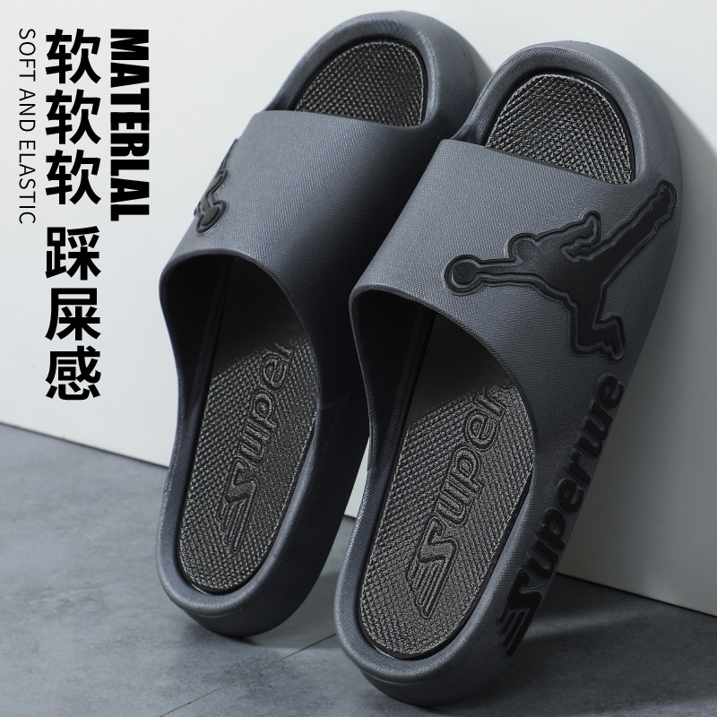 Big Kids' Large Size Parent-Child Slippers for Summer, Boys' Non-Slip Home and Outdoor Trendy Children's Sandals for Boys