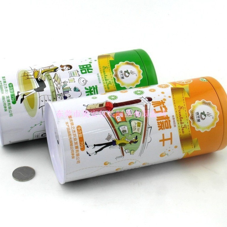 菊花茶铁罐 柠檬干铁罐包装厂家 内盖茶叶罐