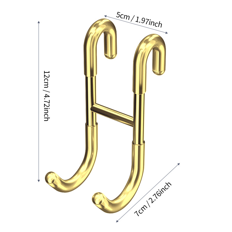 Acero inoxidable engrosado moldeado en forma de S doble gancho engrosado sólido sin perforación gancho fuerte no es fácil de deformar diámetro de alambre 6mm