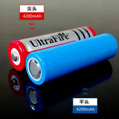 18650充電電池大容量鋰電池 尖頭平頭耐用超長續航可循環充電電池
