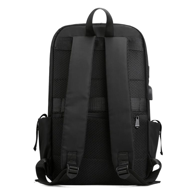 The new USB backpack casual Business Men's laptop bag business travel backpack can be changed logo