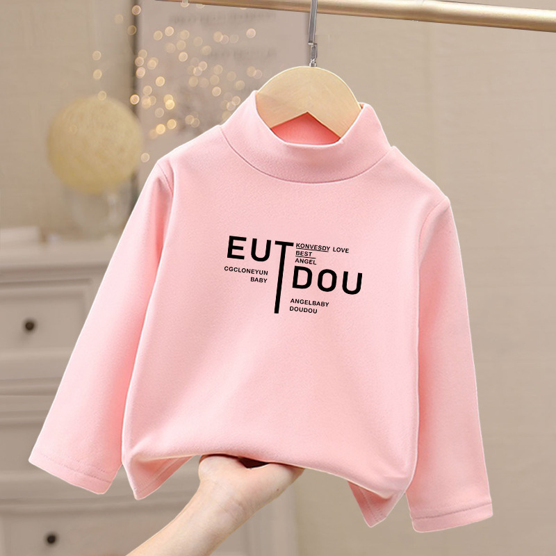 2024 nuevo otoño y invierno de camiseta para niños y niñas, camiseta de camiseta
