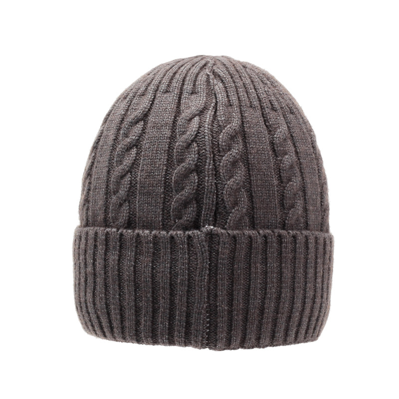 Women's Knitted Baseball Cap Wool Warm Winter Hat Ear Protection_voghion.com