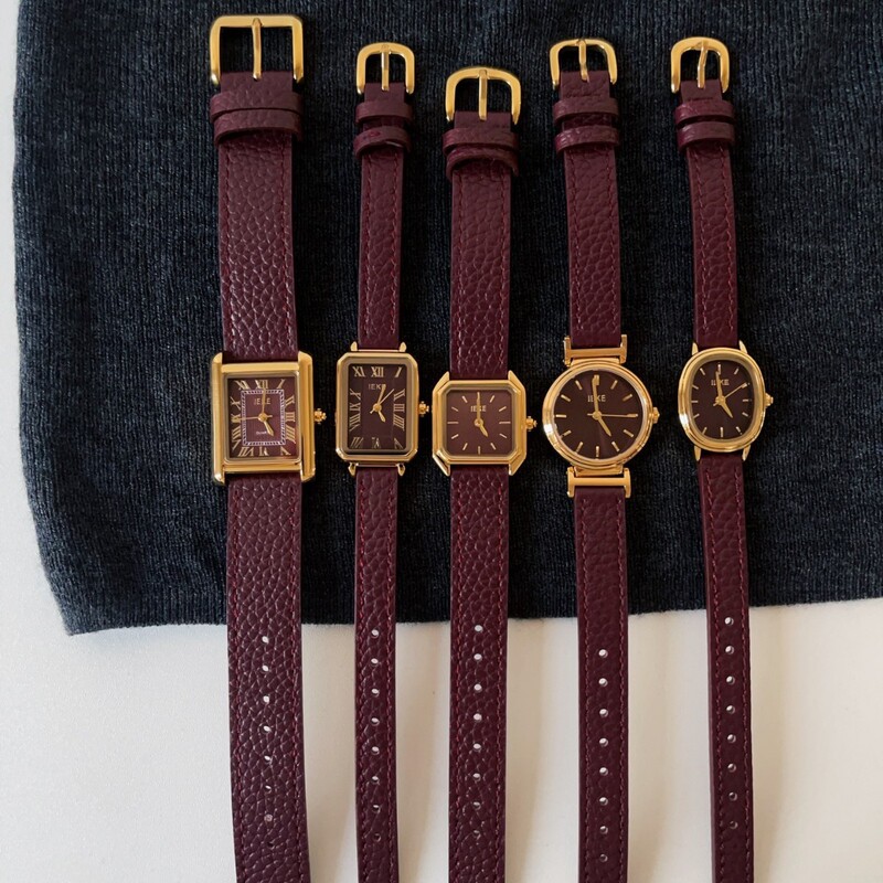 IEKE Middle Ancient Ankora Red Series Watch Women's Belt Niche Retro High-end Light Luxury Live Supply