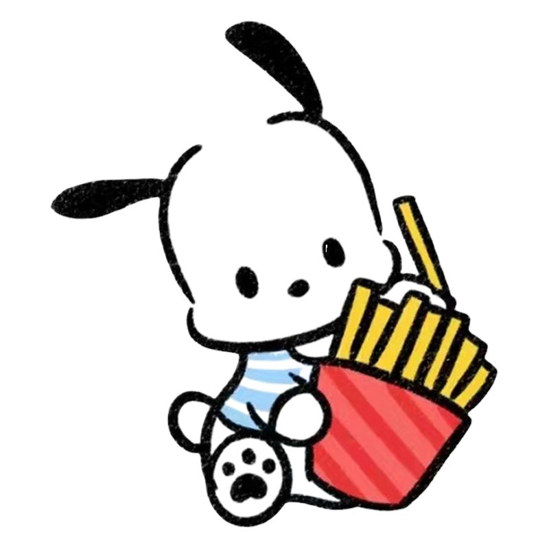 Мультфильм Sanrio Parchapa Dog Series Акриловый полипропиленовый зажим Творческая еда Play Notes Клип Фото Клип Папка