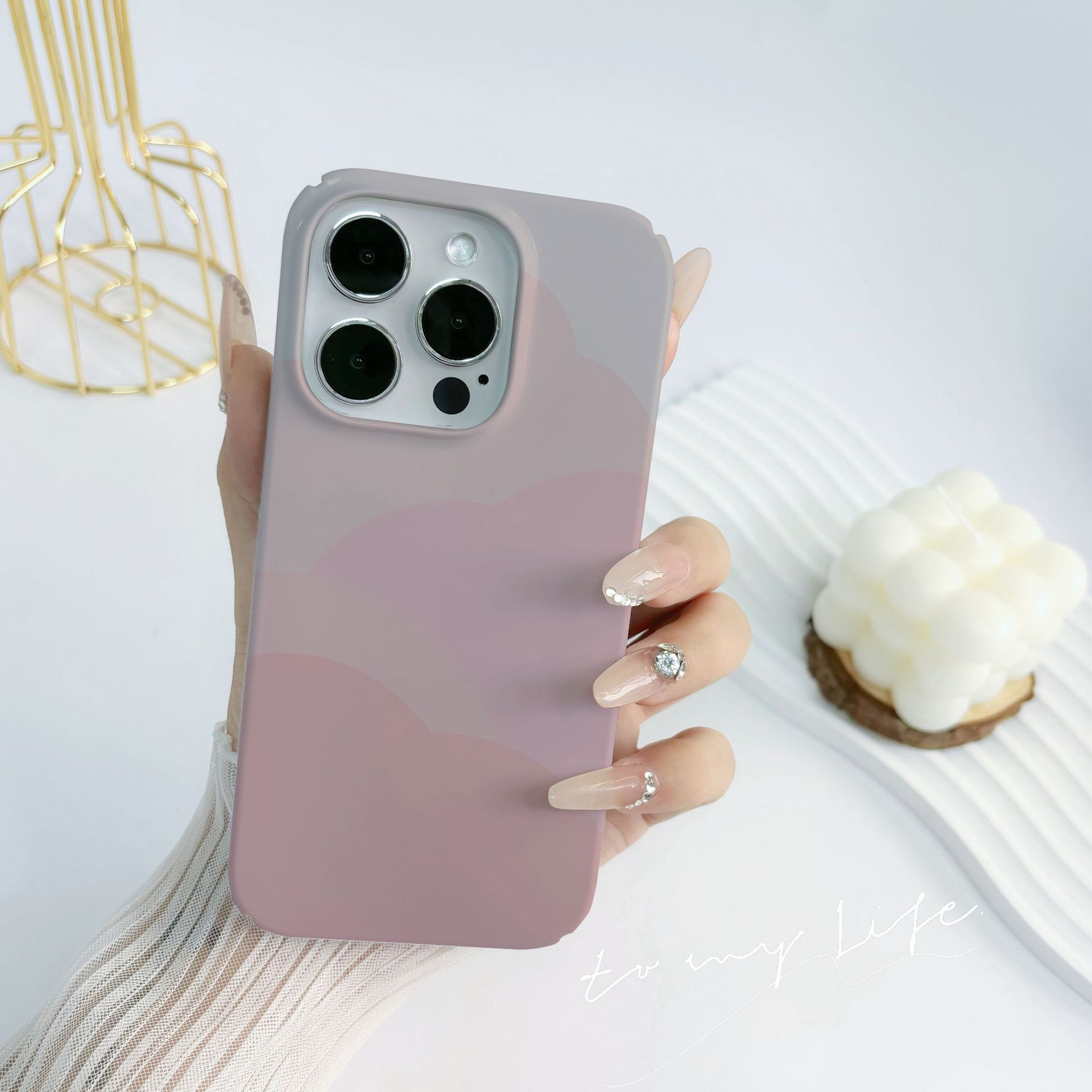 Simplified Rainbow Gradient Suitable for Apple 15 Phone iPhone 14 Anti drop 13 Protective Case 12 Promax Film_voghion.com