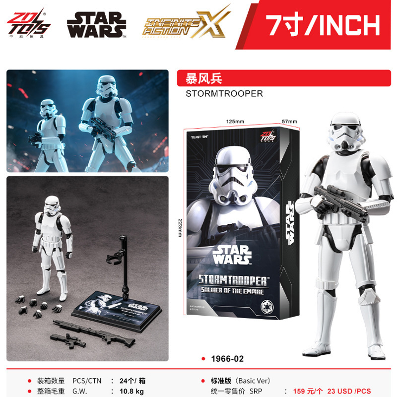 In-Stock Instant Delivery: Zhongdong's New Authentic Star Wars Series Luke Skywalker Action Figure Model Toy Collectible Display Piece