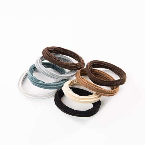 Korean minimalist high elasticity seamless hair tie rubber band for women, braided hair tie, Instagram influencer ponytail, durable basic hairband