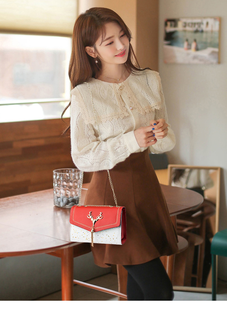 Chaîne pour femmes, petit sac carré à bandoulière, pompon pailleté, monnaie, sac pour téléphone portable_voghion.com