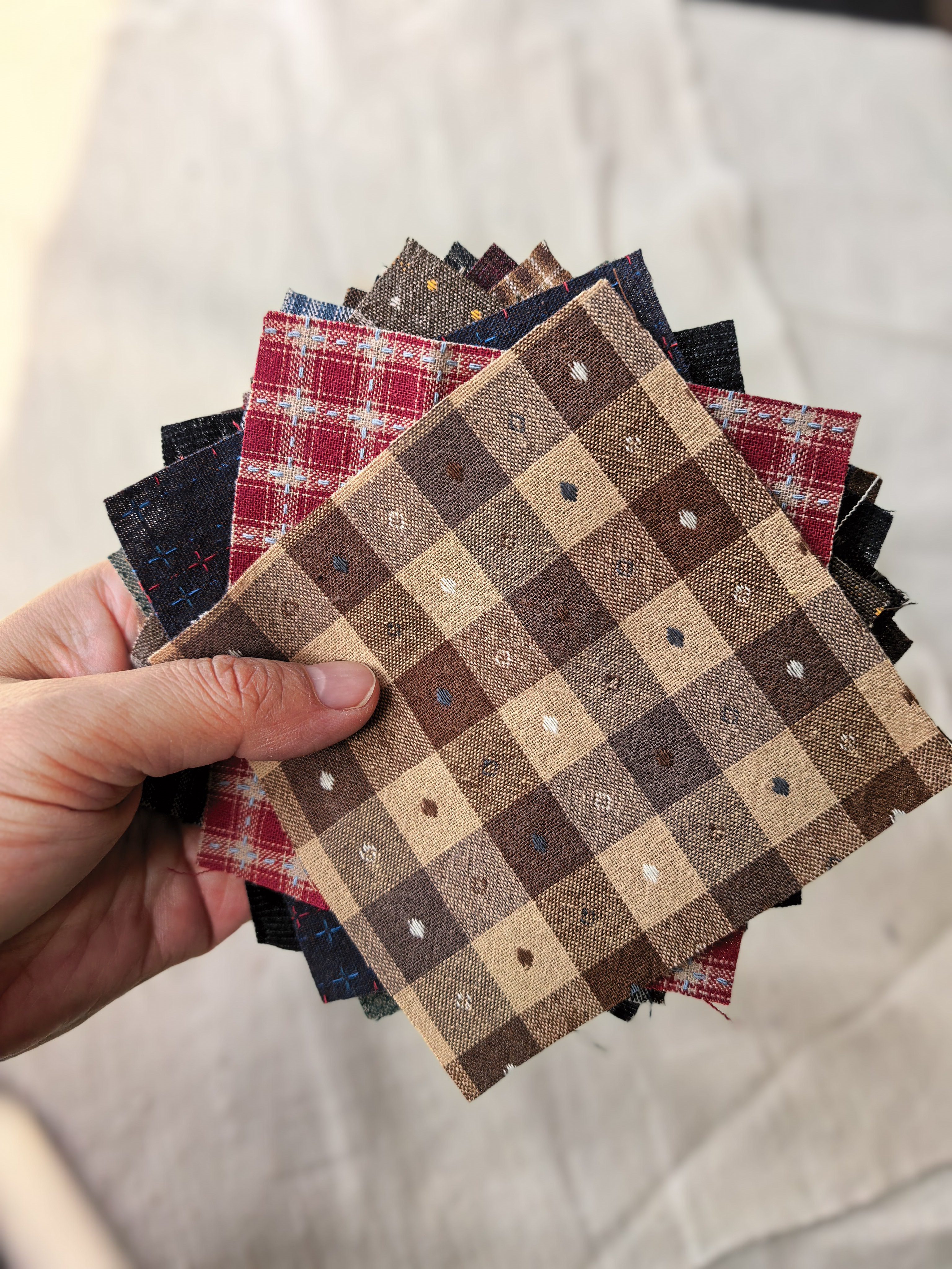 Tejido primero cabeza de tela tela mano muñeca ropa de tela de 100 colchones tela de lona image 10