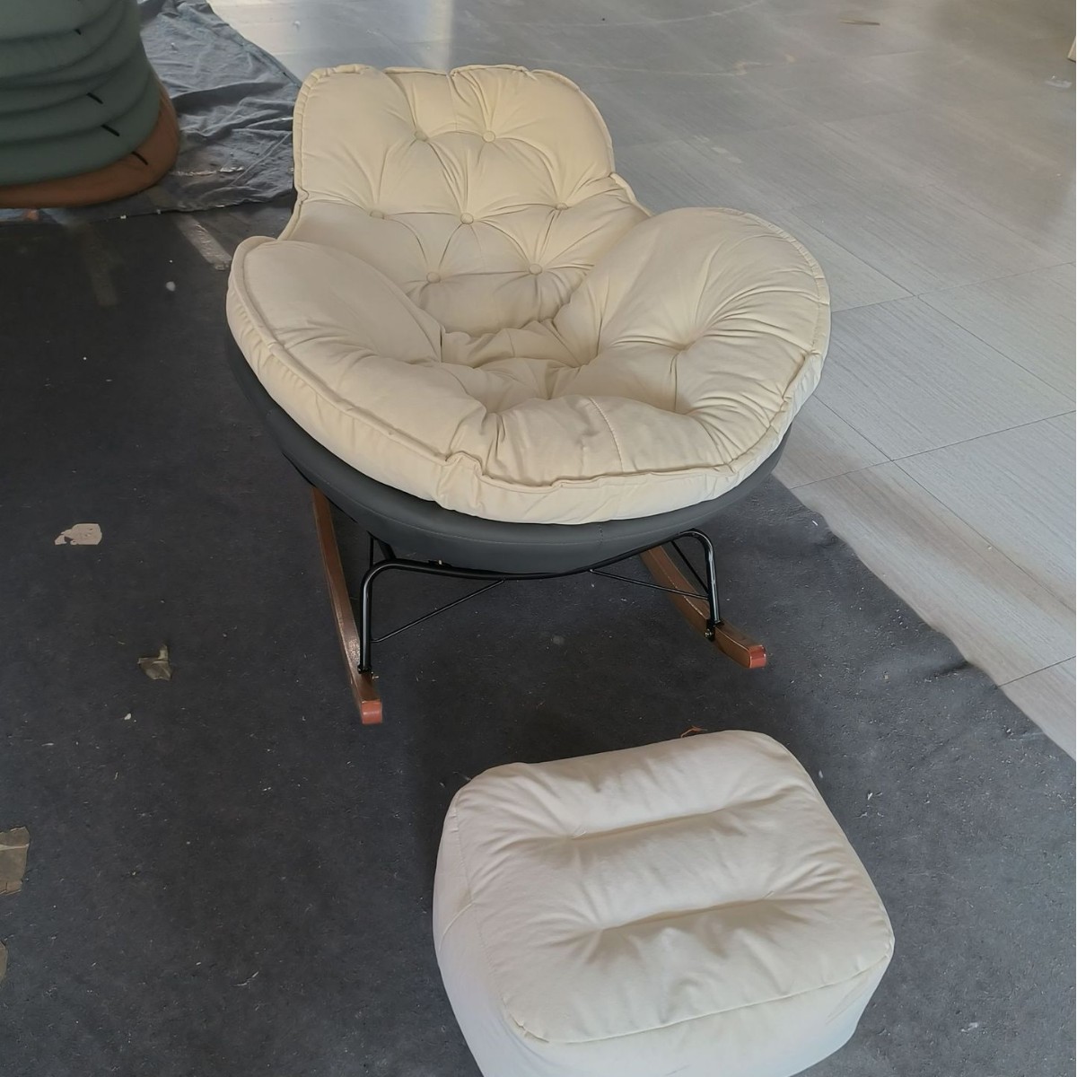 큰: 회색 흰색 사각형 발