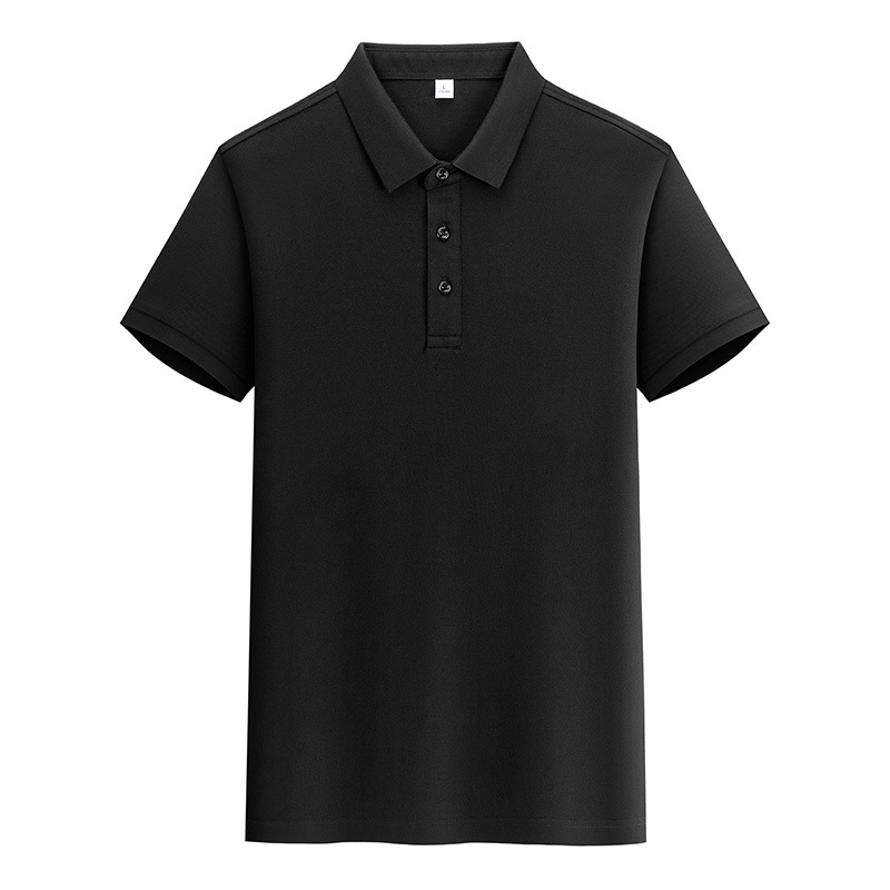 Polo de manga corta de algodón Pima de alta gama con solapa de negocios, polo de algodón para hombre, ropa de trabajo personalizada.