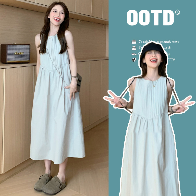 Pregnant Women's dress Summer Dress Sleeveless Loose Belly Covering High-end Sense Small Fresh Pregnancy Dress for Summer Fashionable Mom Pregnant Women's dress Summer Dress Sleeveless Loose Belly Covering High-end Sense Small Fresh Pregnancy Dress for Summer Fashionable Mom