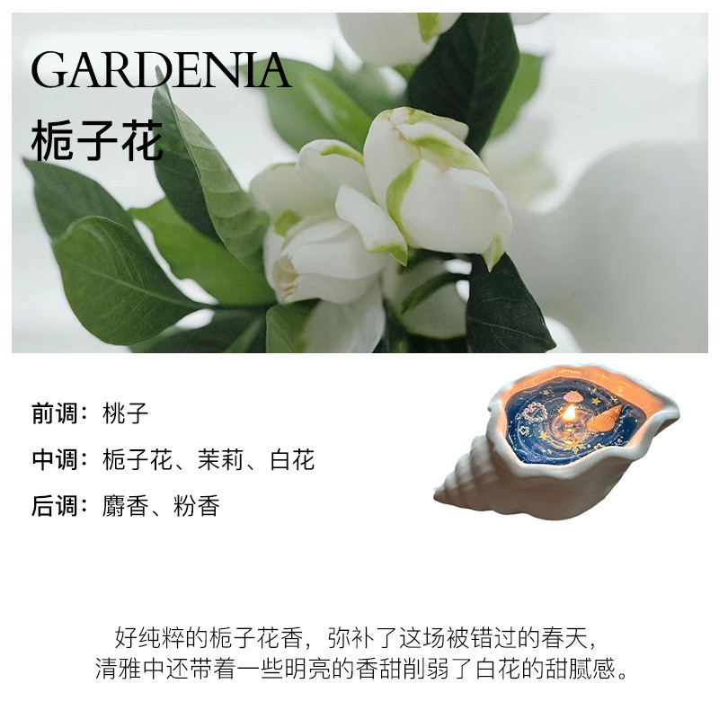海螺香薰蜡烛手工礼物香氛小众高级感创意香薰摆件氛围感生日礼物|undefined