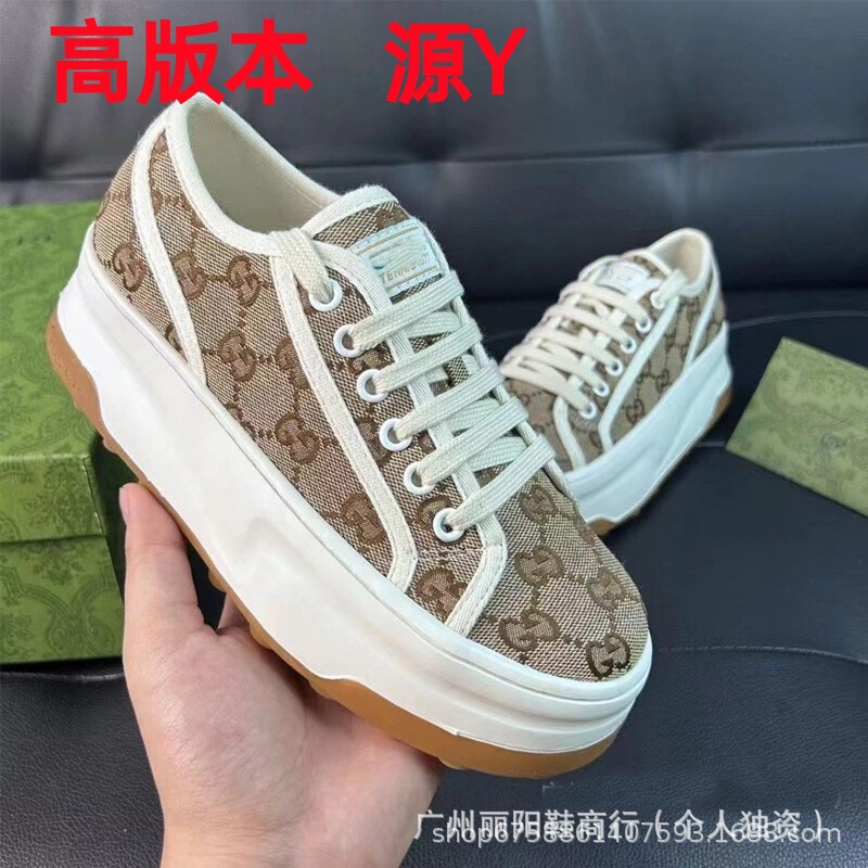 1977 Thick-Soled Canvas Shoes for Women 2023 New Retro Embroidered Dad Shoes Platform Sole Heightening Casual Canvas Shoes 1977 Thick-Soled Canvas Shoes for Women 2023 New Retro Embroidered Dad Shoes Platform Sole Heightening Casual Canvas Shoes
