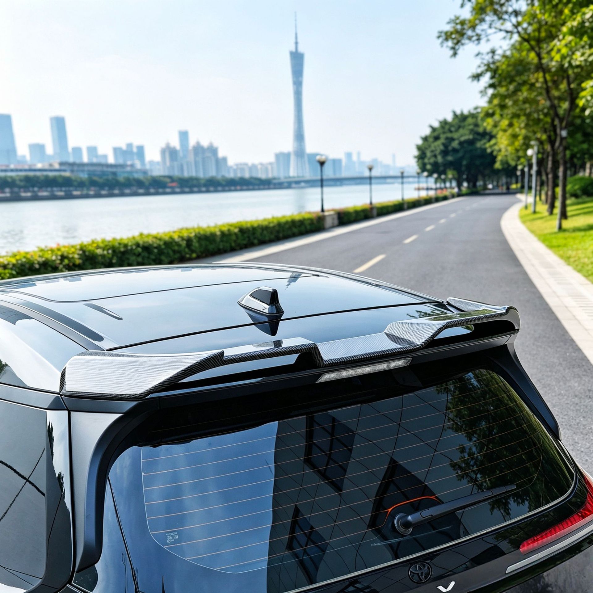 Suitable for 26 Models of Rav4, Rongfang, and Wildlander Modified Front Spoiler, Side Skirts, Rear Bumper, Roof Wing, Rear Diffuser, and Louvered Spoiler
