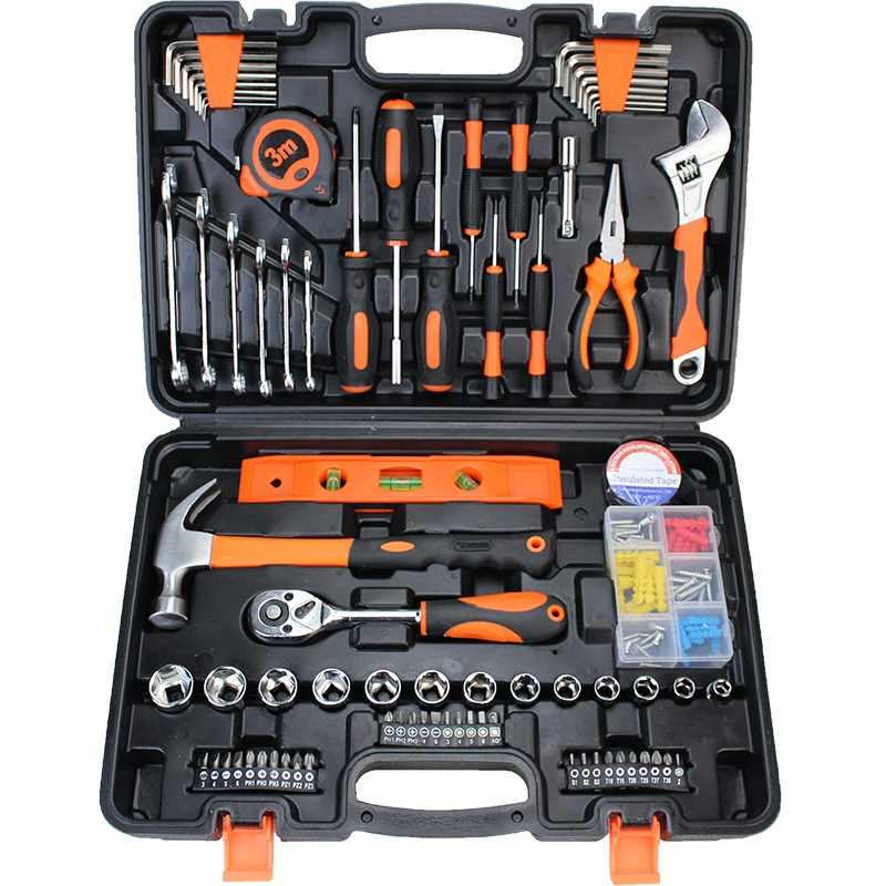 Hardware Toolbox Set, Multi-Piece Home Repair Kit, Portable Case, 9–157 pcs