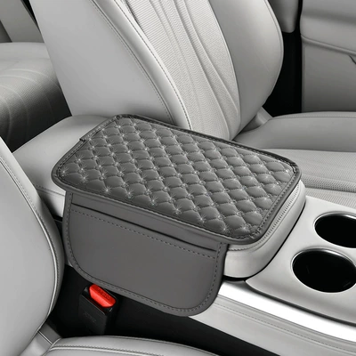 New Model Car Thin Upgraded: Armrest box pad - gypsophila-thin-style-gray