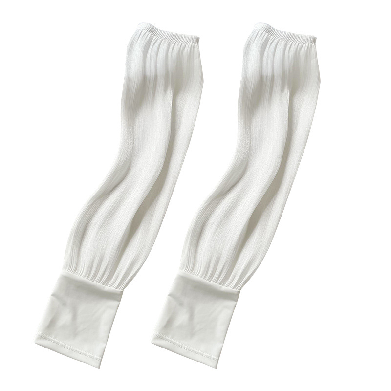 Verano estilo coreano encaje sol protección oversleeve mujeres al aire libre protección UV conducción equitación grande transpirable hielo manga brazo protección