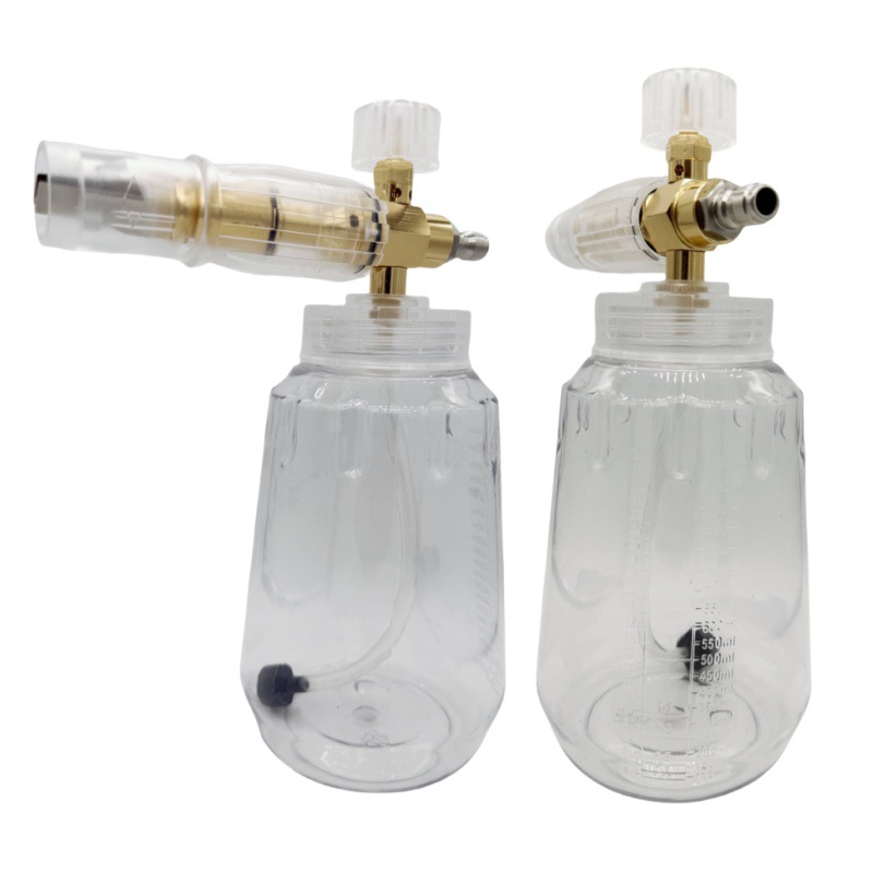 Cross-Border Pa Transparent Foam Spray Bottle Karcher K2-K7 Series High-Pressure Car Washing Machine Cleaning Machine Pa Pot 1 Liter