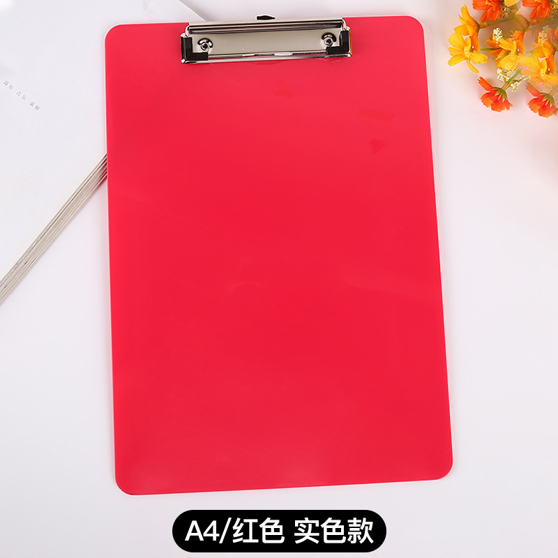 Portapapeles de Oficina, Bloc de Notas A4, Portapapeles de Plástico con Regla, Se Puede Colgar, Clip Plano Transparente para Almacenamiento