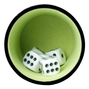 Spot sedex4P source factory batch customized high-quality PU leather cup dice cup export dice cup
