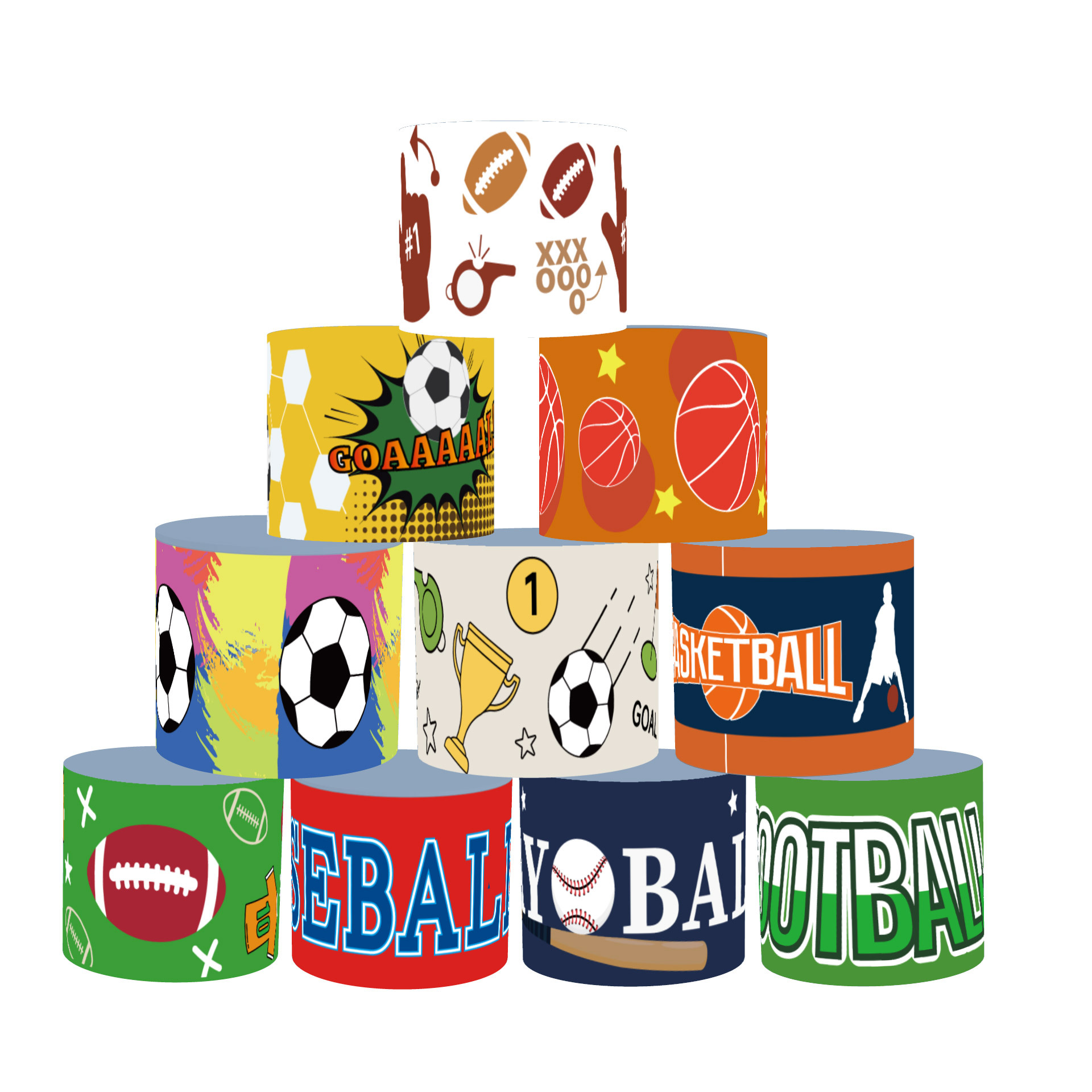 Amazon transfronterizo nuevo collar de fútbol de la Copa del Mundo PVC 12 un conjunto de pulseras de fiesta deportiva