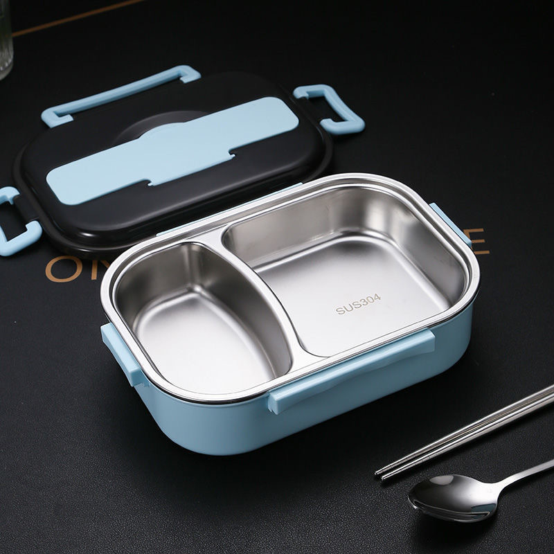 弁当箱304ステンレスの分格弁当箱を厚くして保温加熱します。|undefined