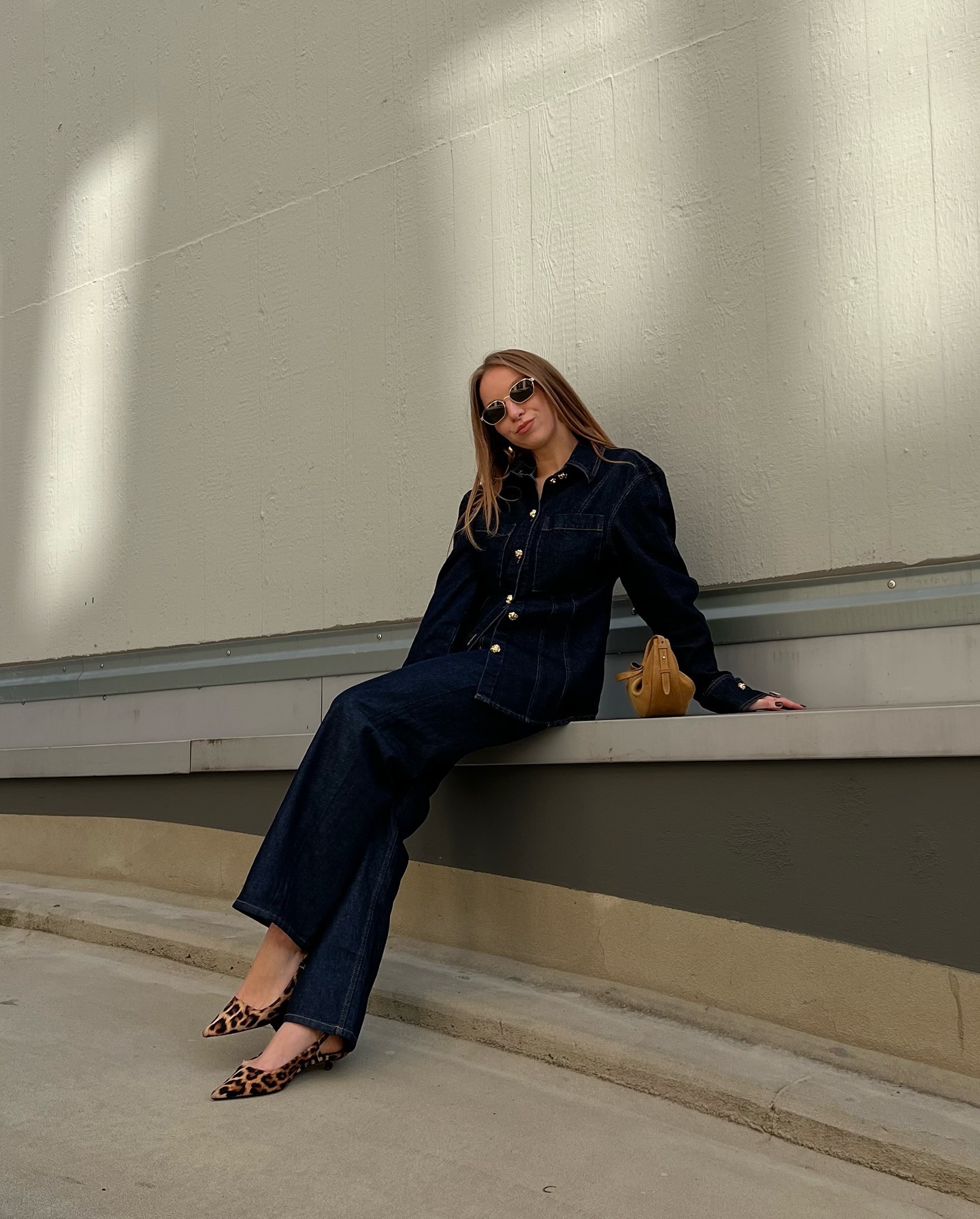Women's Lapel Denim Shirt And Trousers Set European And American Style Spring New Clothing Cross Border 2025_ecoleips.com