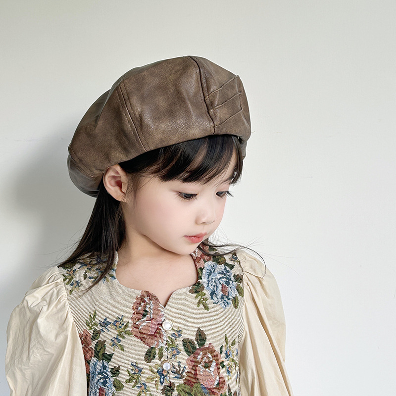 Boina de niños primavera y otoño nuevo bebé hombre boina sombrero pintor sombrero sombrero de arte