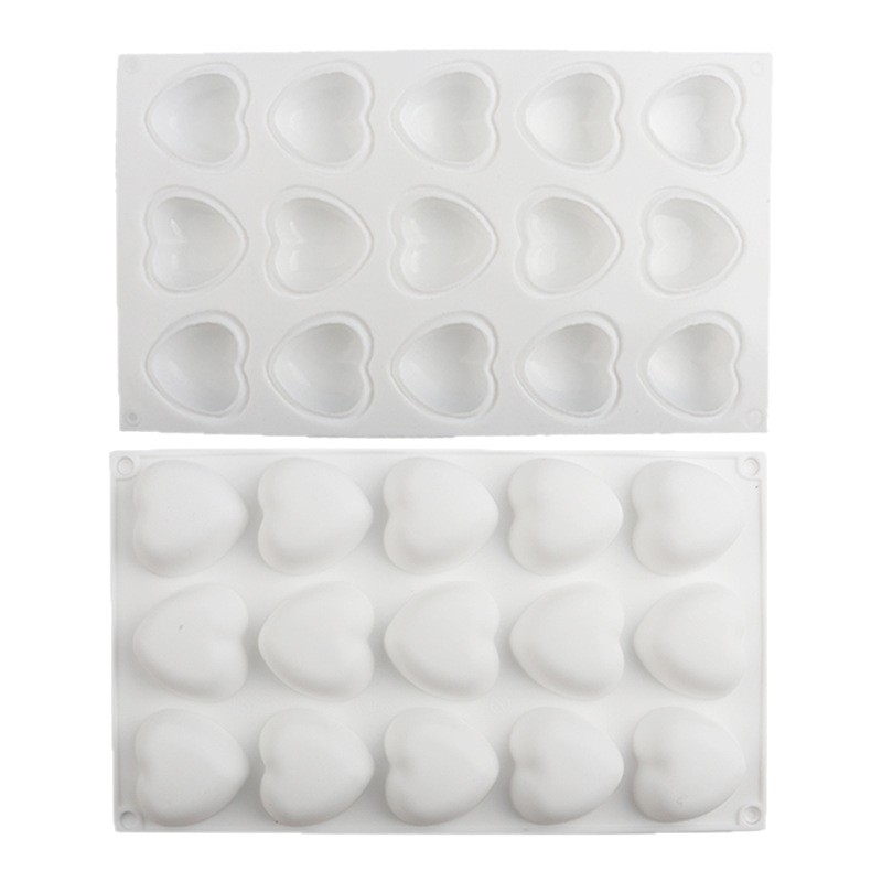 Día de San Valentín 35 molde de mousse de postre molde de silicona molde de chocolate molde de pudín molde de flip horneado francés