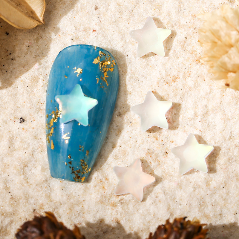 다섯개 별 흰색 6.8*6.8mm