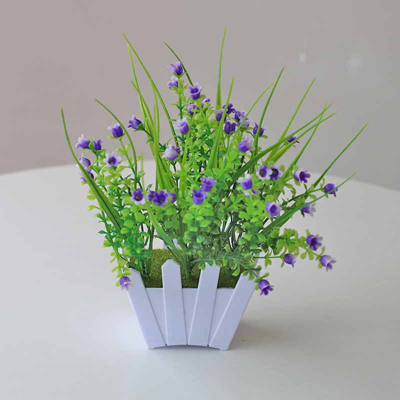 Planta artificial bonsai eucalipto Lysiana flor artificial planta verde Planta artificial decoración del hogar Fuente de la fábrica