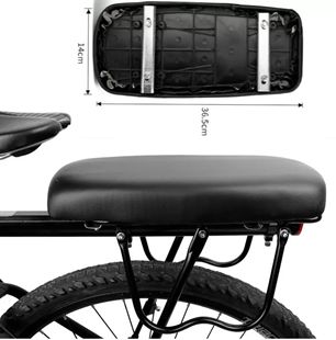Bicycle Rear Seat Cushion Board Thickened Shelf Electric Car Leftout Cushion Cool Decorative Supplies
