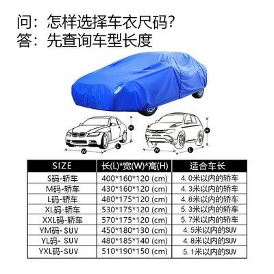 cover a generation of hair, Car clothing - sapphire-blue-durable-umbrella-cloth-single-note-model