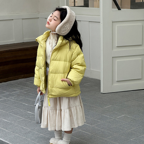 2024 New Korean Style Children's Down Jacket Lightweight Winter Coat for Girls, Baby Down Jacket, Warm Winter Outfit for Kids