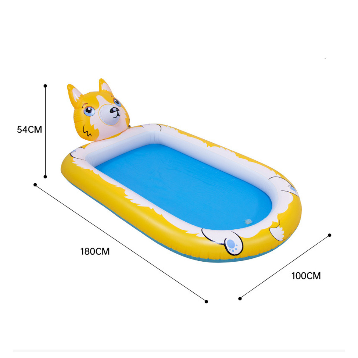 강아지 분수 컬러 박스